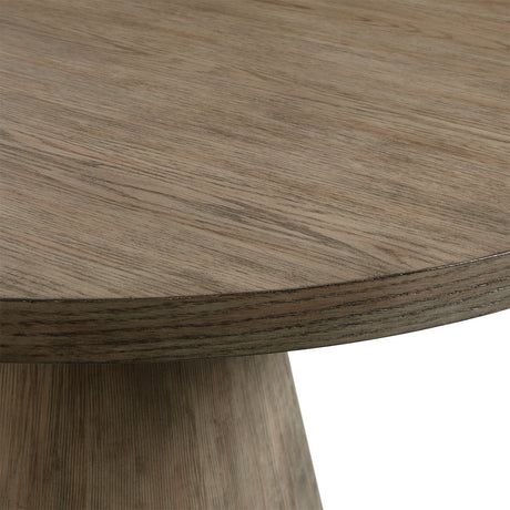 KARIM Natural Brown & Gray Boucle 5 Piece Dining Set