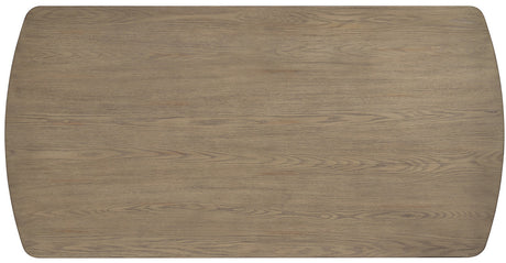 KARIM Natural Brown & Gray Boucle 7 Piece Dining Set