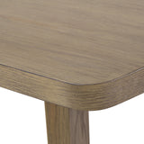 KARIM Natural Brown & Gray Boucle 7 Piece Dining Set