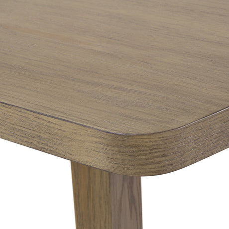KARIM Natural Brown & Gray Boucle 7 Piece Dining Set