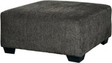 KAVANA Gray 39" Wide Oversized Ottoman