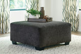 KAVANA Gray 39" Wide Oversized Ottoman