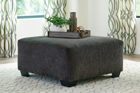KAVANA Gray 39" Wide Oversized Ottoman