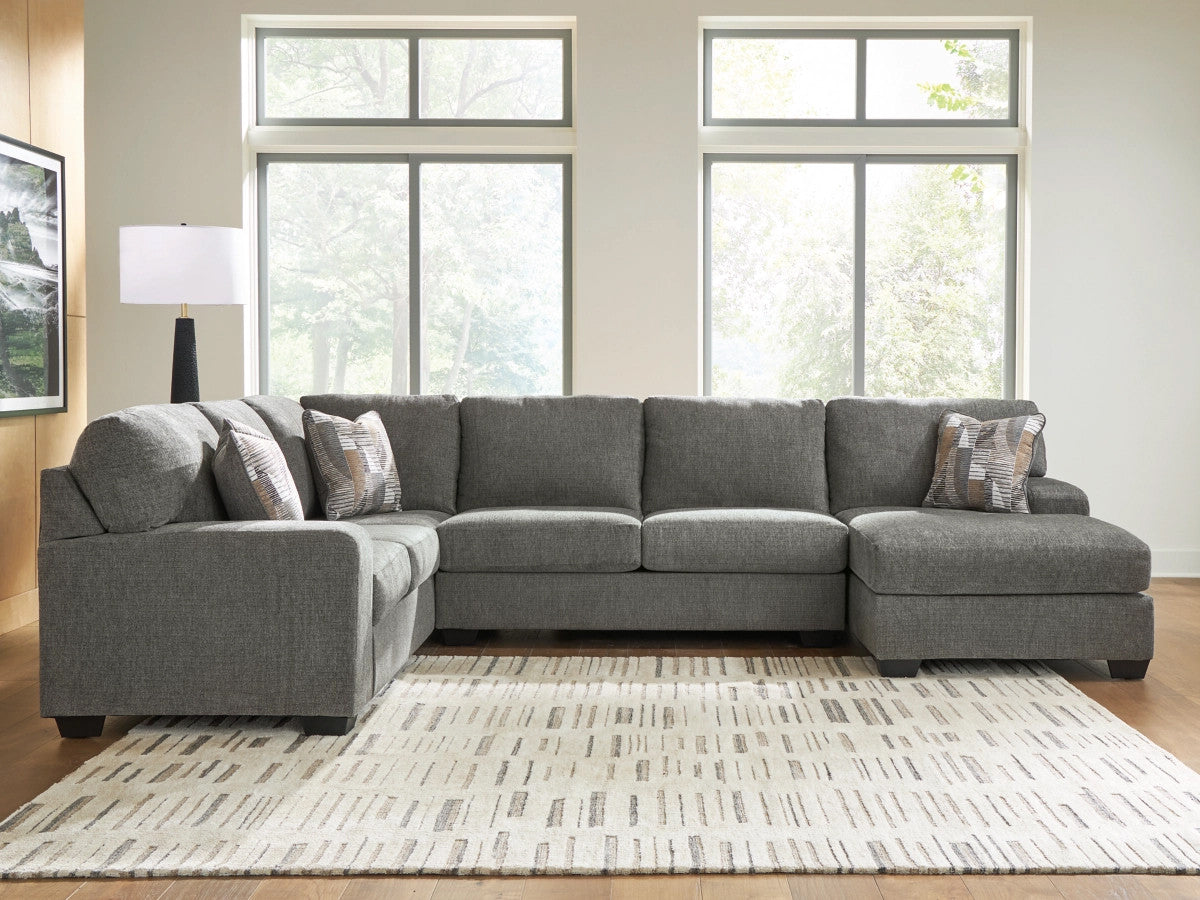 KAXIM Gray 142" x 93" Oversized Sectional