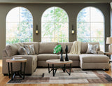 KAXIM Light Brown 142" x 93" Oversized Sectional