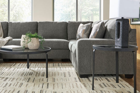 KAXIM Gray Chenille 142" x 93" Oversized Sectional with Double Sofa