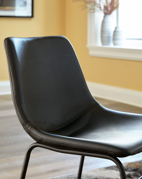 CAZIO Black 19" Wide Barstool