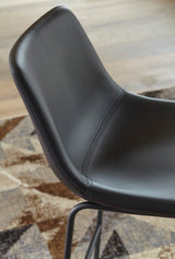 CAZIO Black 19" Wide Barstool