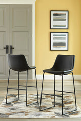 CAZIO Black 19" Wide Barstool