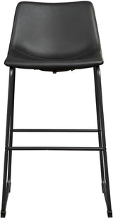 CAZIO Black 19" Wide Barstool