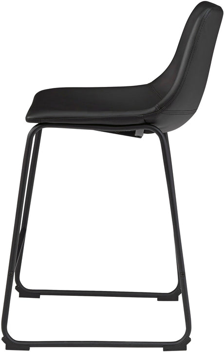 CAZIO Black 19" Wide Counter Stool