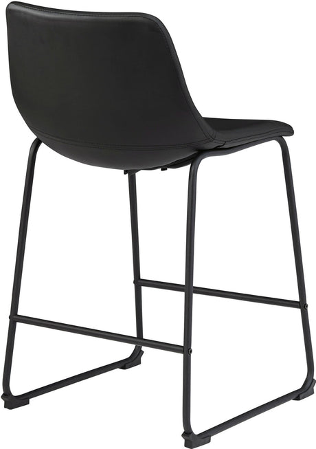 CAZIO Black 19" Wide Counter Stool