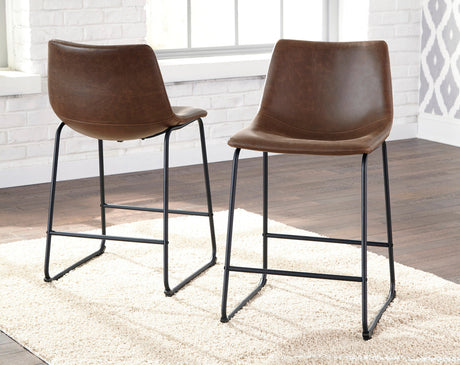 KAYCE Brown 19" Wide Counter Stool
