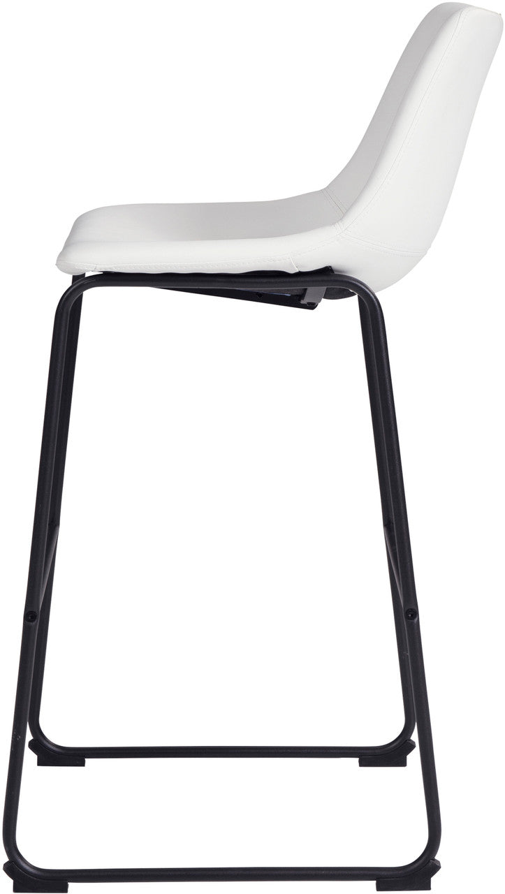 KAYCE White 19" Wide Barstool