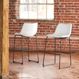 KAYCE White 19" Wide Barstool