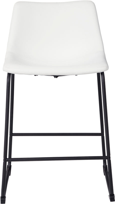 KAYCE White 19" Wide Counter Stool