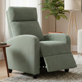 KENNEDALE Green Corduroy 27" x 40" Height Push-Back Recliner Chair