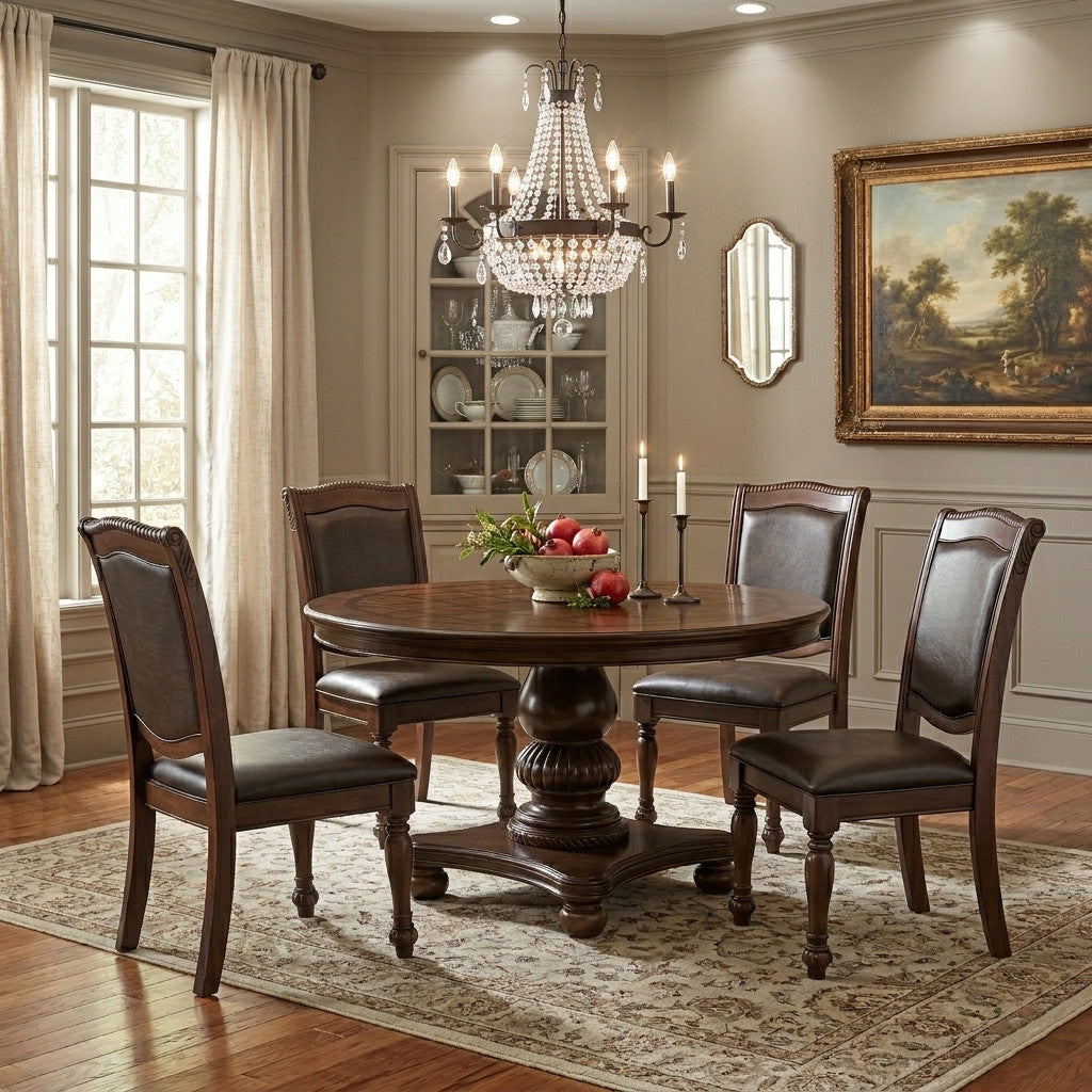 KERRY Cherry 5 Piece Dining Set