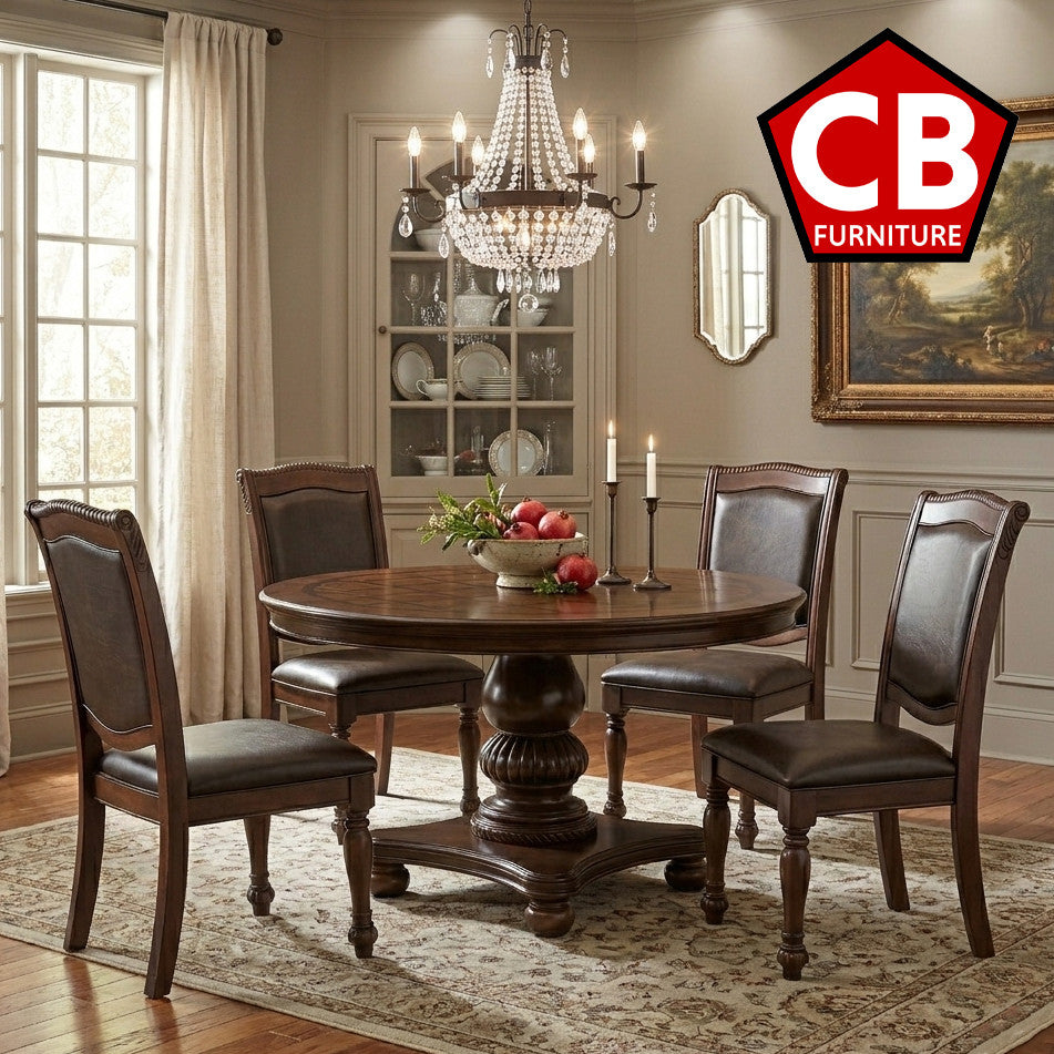 KERRY Cherry 5 Piece Dining Set