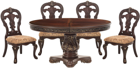 AUTUMNVALE Cherry 5 Piece Dining Set