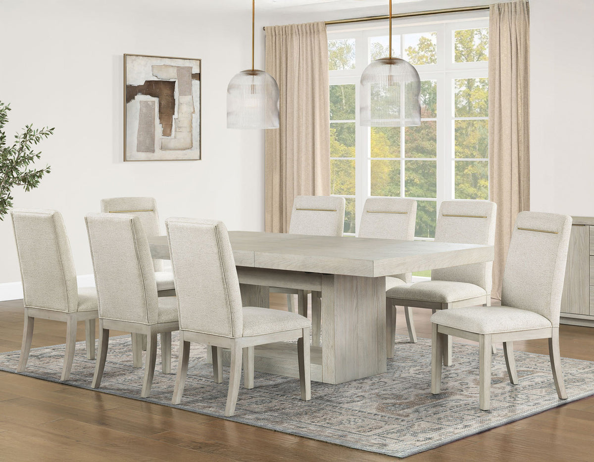 KEYBAY Distressed Greige 88" Wide x 44" Depth Dining Table