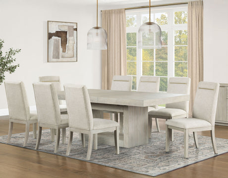 KEYBAY Distressed Greige 88" Wide x 44" Depth Dining Table