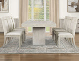 KEYBAY Distressed Greige 88" Wide x 44" Depth Dining Table