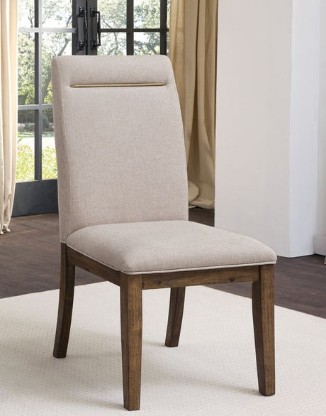 KEYBAY Distressed Toffee 20" Wide Chair