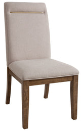 KEYBAY Distressed Toffee 20" Wide Chair
