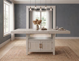 KEYBAY Distressed Greige 80" Wide x 42" Depth Counter Table