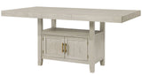 KEYBAY Distressed Greige 7 Piece Counter Height Set