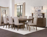 KEYBAY Distressed Toffee 9 Piece Dining Set