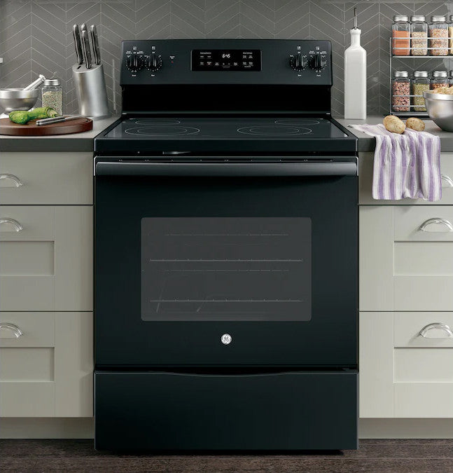 KEZNA E21 Black 30" Wide Electric Range