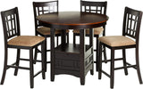 KILEEN Chestnut Counter Height Set