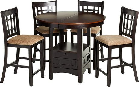 KILEEN Chestnut Counter Height Set