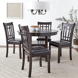 KILEEN Dark Brown 5 Piece Storage Dining Set with Extension
