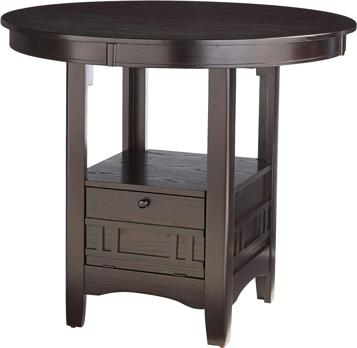 KILEEN Dark Brown 5-Piece Counter Height Set