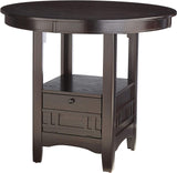 KILEEN Dark Brown 5-Piece Counter Height Set