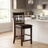 KILEEN Dark Brown 19" Wide Counter Chair