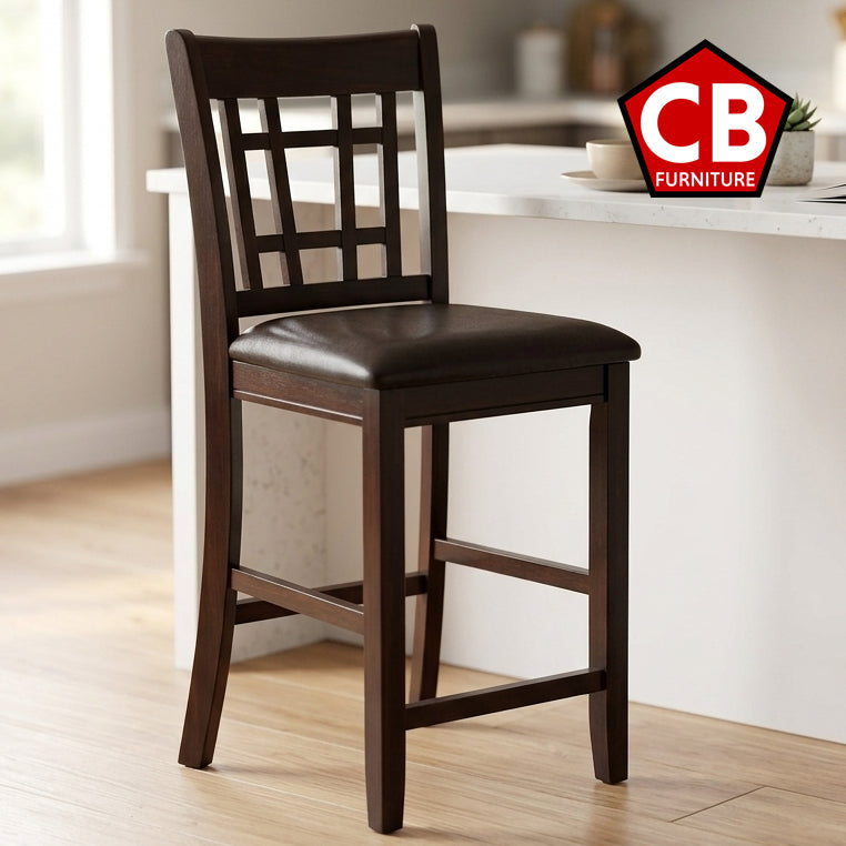 KILEEN Dark Brown 19" Wide Counter Chair