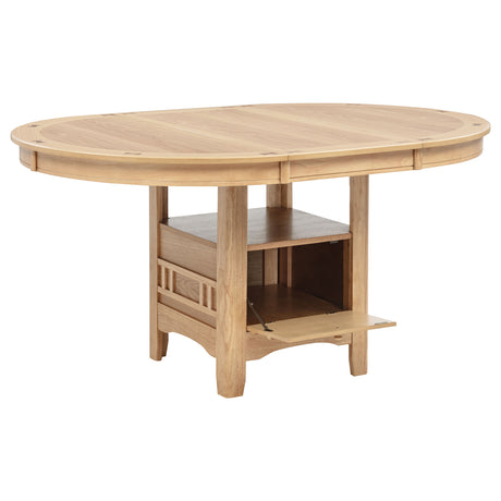 KILEEN Natural 5 Piece Storage Dining Set with Extension