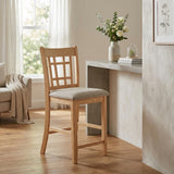 KILEEN Natural 19" Wide Counter Chair