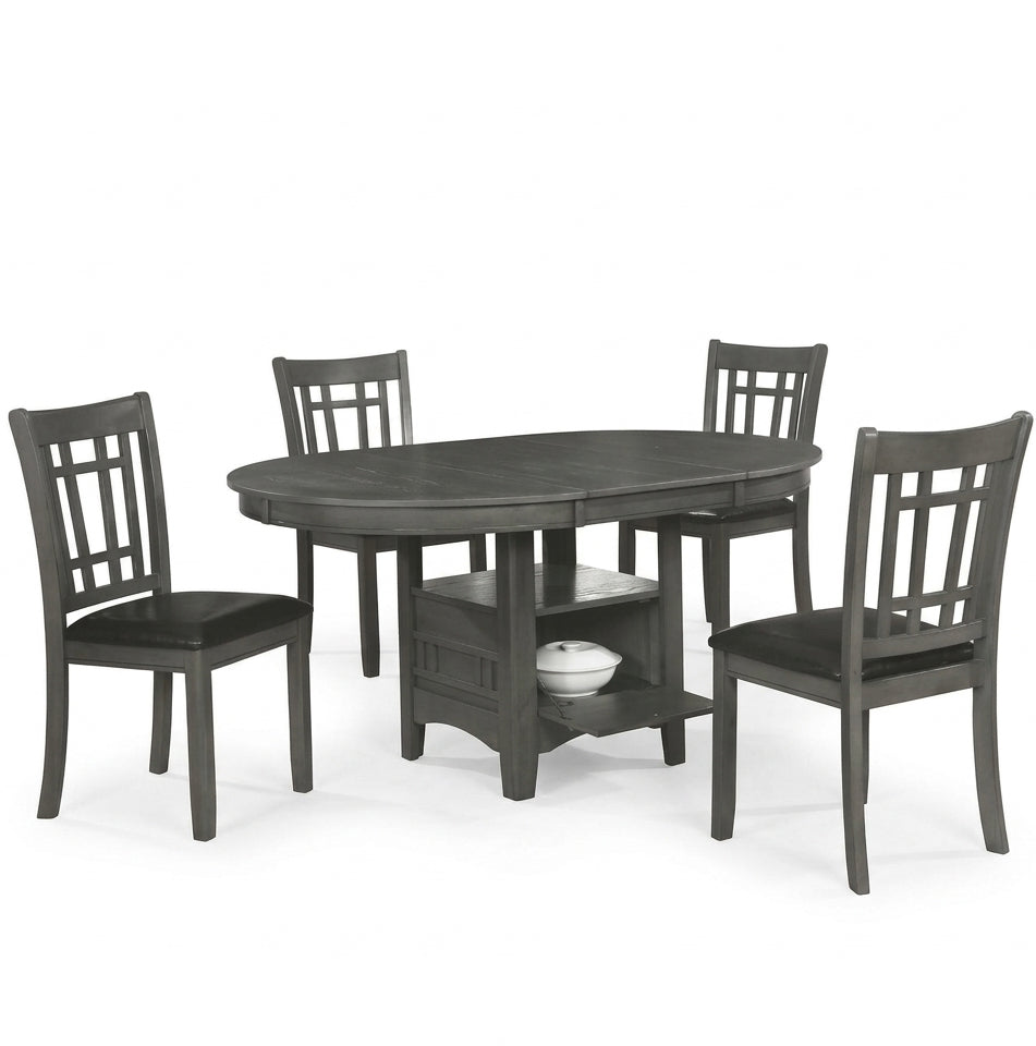 KILEEN Gray 5 Piece Dining Set