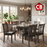 KILEEN Gray 7 Piece Dining Set