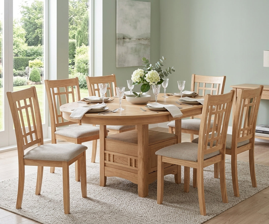 KILEEN Natural 7 Piece Dining Set