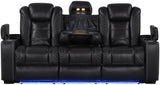 KILGORE Black 3 Piece Reclining Livingroom with LED Lighting
