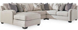 KLIPTON Beige 127" Wide Sectional