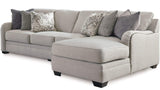 KLIPTON Beige 120" Wide Sectional