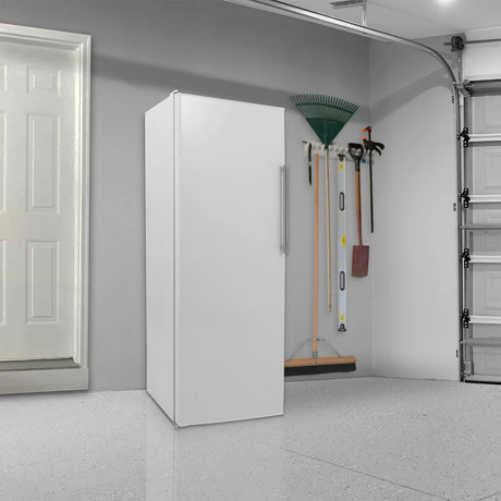 KOHEN U26 White 11 Cu. Ft. Upright Freezer - Garage Ready
