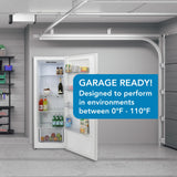 KOHEN U26 White 11 Cu. Ft. Upright Freezer - Garage Ready